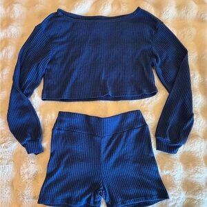 SHEIN Royal Blue Knit Top